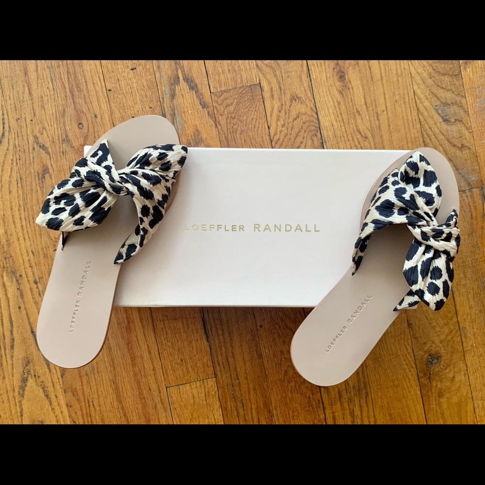 Loeffler Randall Phoebe sandal in Leopard Print. Never been worn. New with box.